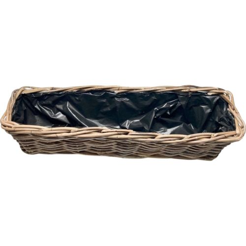 Jardinière en Osier KUBU de 60X17X15cm