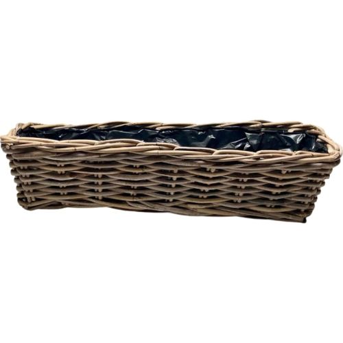 Jardinière en Osier KUBU de 60X17X15cm