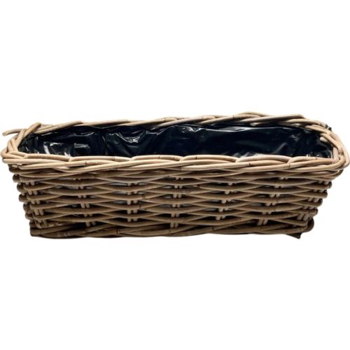 Jardinière Basket en Osier KUBU de 50X17X15cm