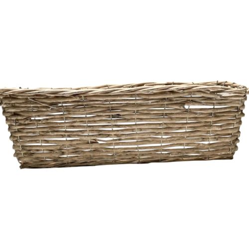 Jardinière Panier en Osier Gris de 60X18X16cm