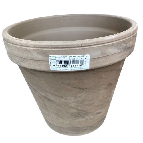 Pot en Basalte D15.5 x 13.5H – 15.5 cm