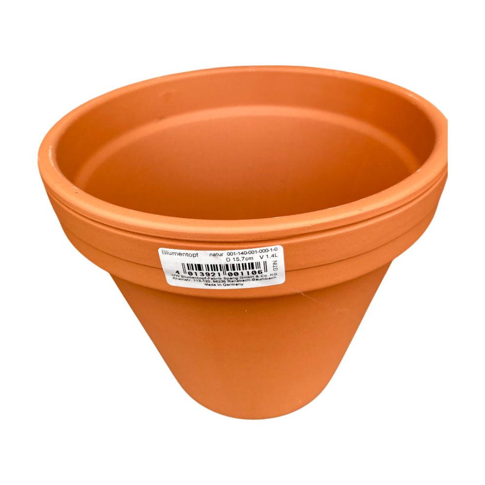 Pot en Terre Cuite TERRACOTTA D15X14H – D 15.7 cm de 1.4 L