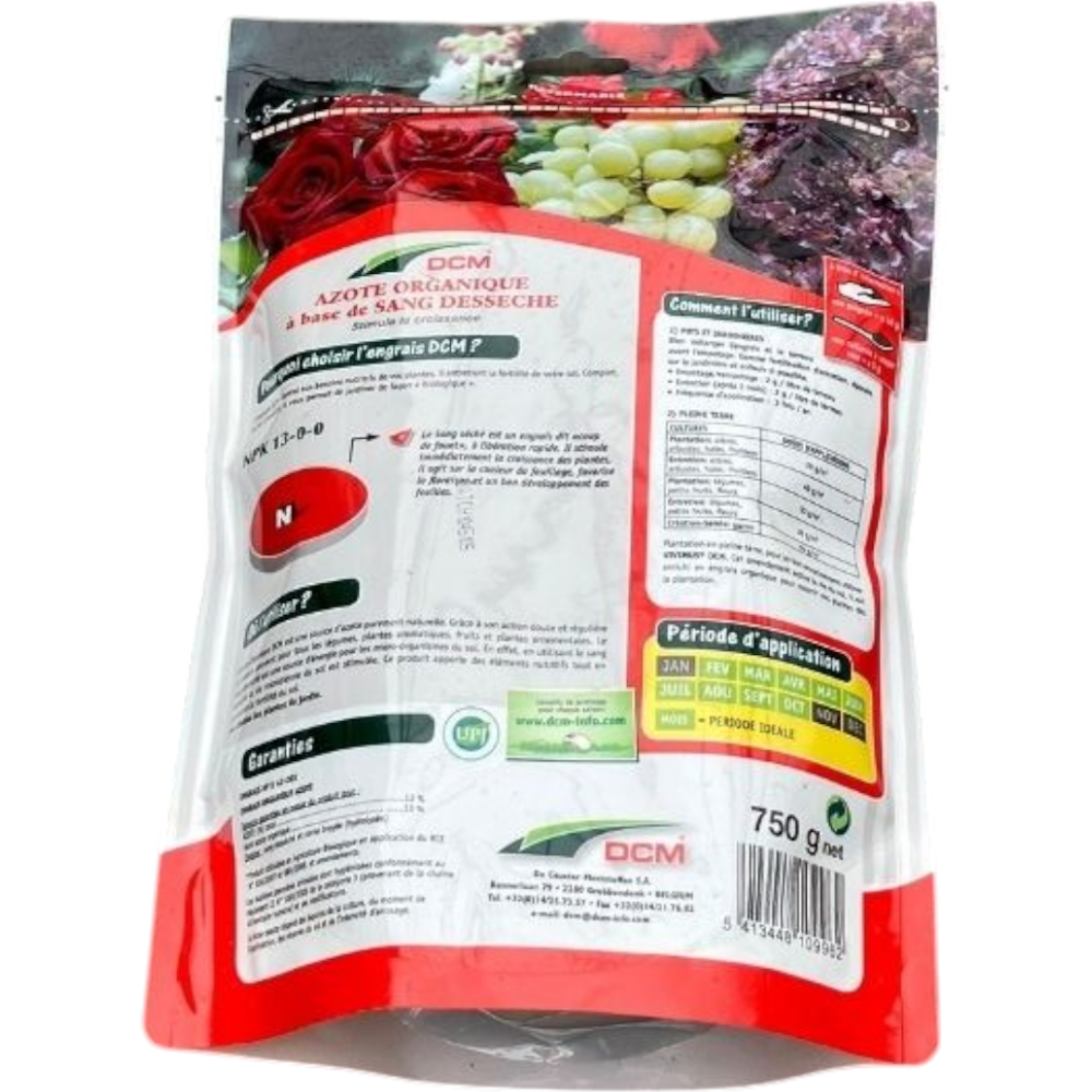 Engrais Sang Séché Agro Sens - Azote Naturel 25 Kg