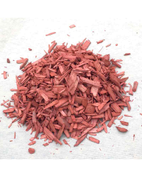Paillage plaquettes de bois naturel rouge
